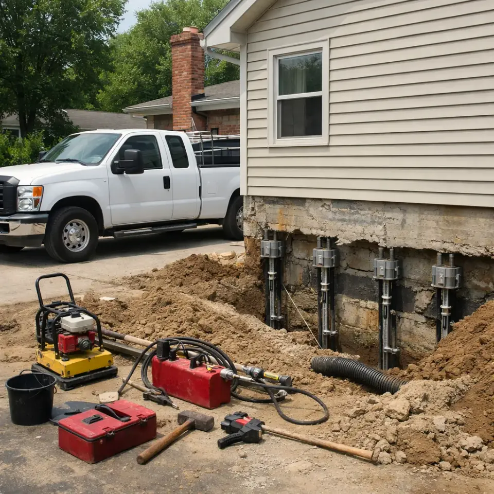 Deep Polyurethane Foam Injection & Under-Slab Void Filling — Houston