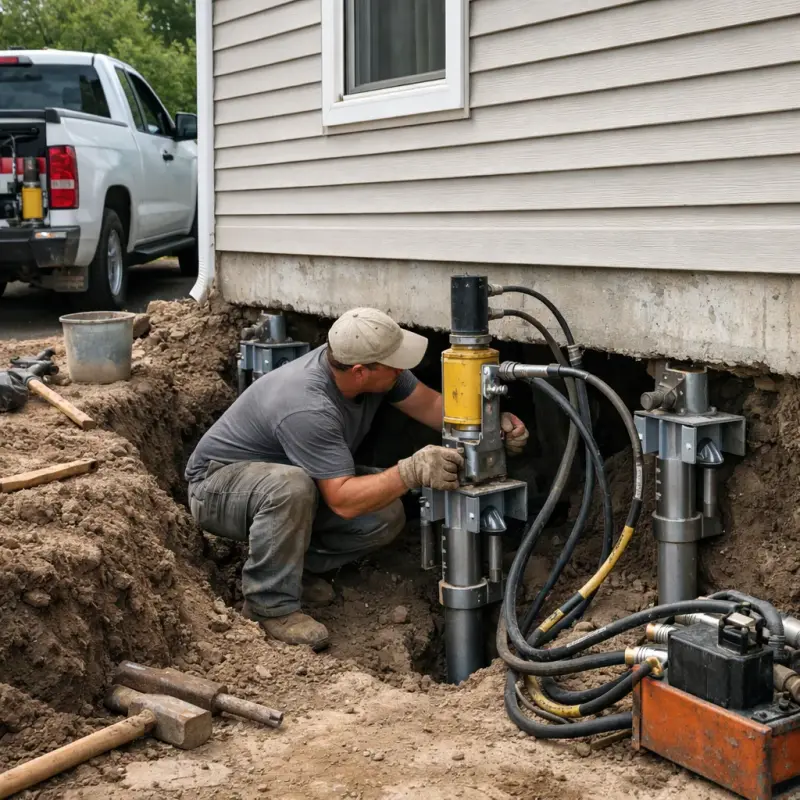 Helical Pier Installation Houston